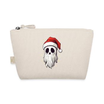 Cadeau d’Halloween fantôme avec décoration de chapeau de Noël - Trousse biologique - nature - Devant