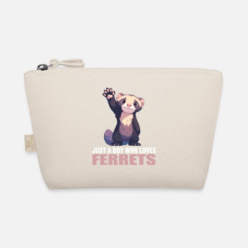 Ferret Frettchen - Bio-Täschchen - Natur