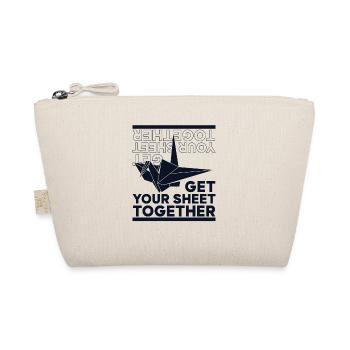 Get Your Sheet Together Paper Crane Folding Owl - Organic Pouch - nature - Front