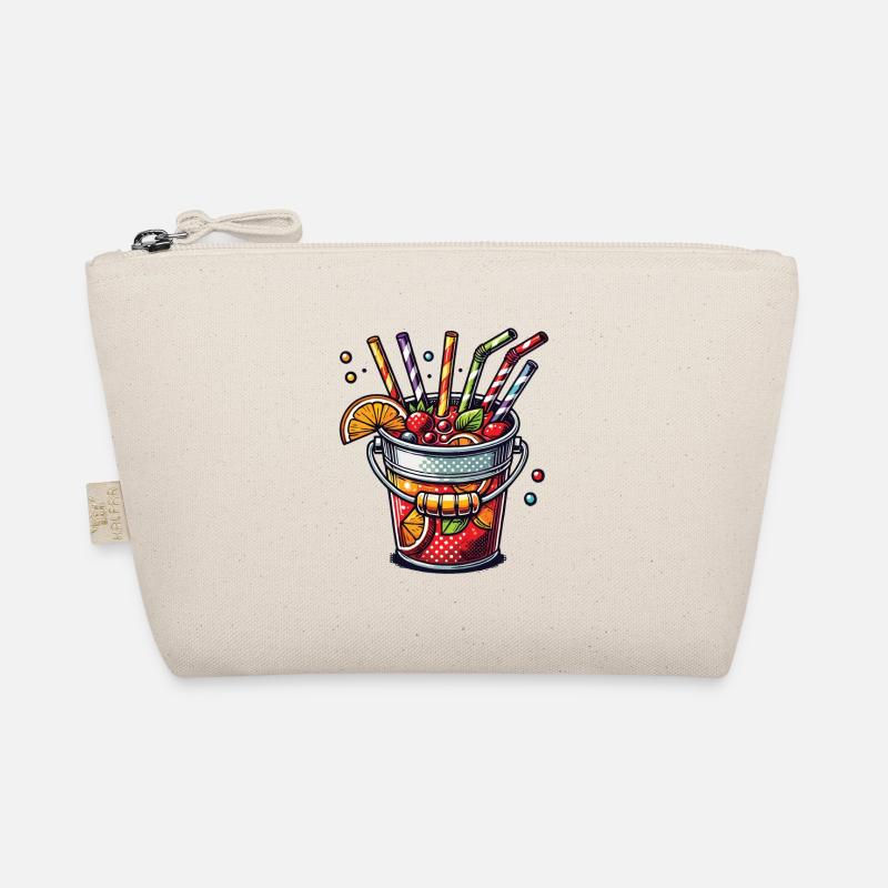 Bunter Sangria Eimer Eimersaufen Mallorca Bio-Täschchen