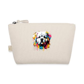 Coloré Splash Art Bolognaise Chien Bichon - Trousse biologique - nature - Devant