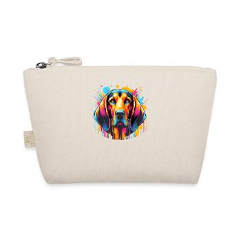 Éclaboussure colorée Art Coonhound Coon Dog - Trousse biologique - nature - Devant
