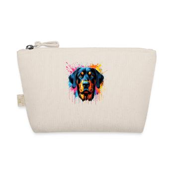 Colorful Splash Art Bavarian Mountain Scent Hound - Organic Pouch - nature - Front