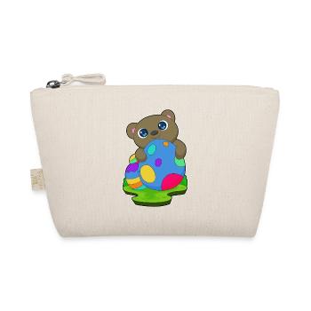 Bär Ostern Ostereier - Bio-Täschchen - Natur - Vorne