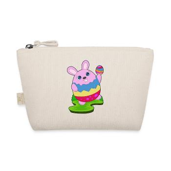 Hase Ostern Osterei - Bio-Täschchen - Natur - Vorne