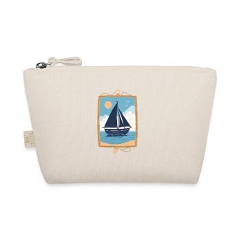 Maritime Sailboat by the Sea Mural - Organic Pouch - nature - Front