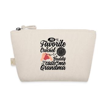 My Favorite Crochet Buddy calls me Grandma Crochet - Bio-Täschchen - Natur - Vorne
