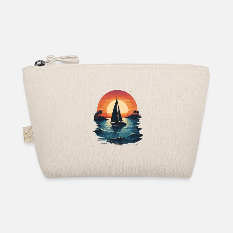 Sunset Sailing Adventure Sea Organic Pouch