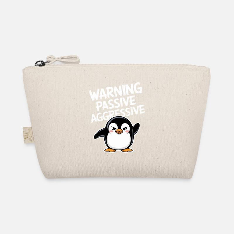Vorsicht Passiv Aggressiv Lustiger Pinguin Bio-Täschchen