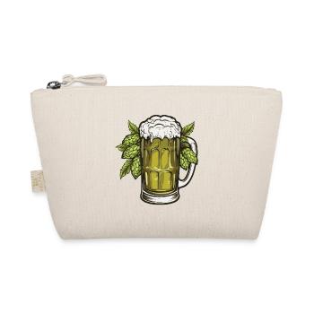 Bierglas Hopfen Bier - Bio-Täschchen - Natur - Vorne