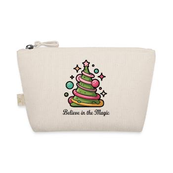Believe in the Magic Christmas Tree - Organic Pouch - nature - Front