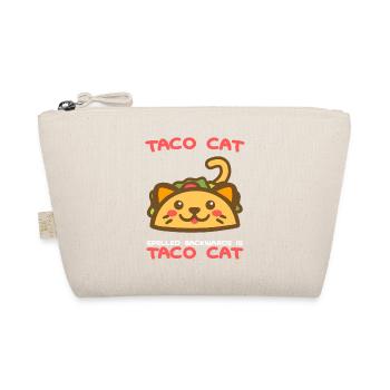 Taco Cat Spelled Backwards Is Taco Cat Lover Gift - Organic Pouch - nature - Front