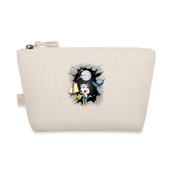 Maritime Cat Cats Kids Child Sailor Boat - Organic Pouch - nature - Front