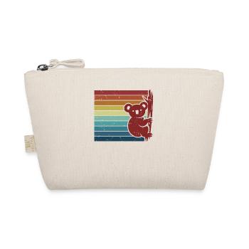 Retro Koalabear Phascolarctos Cinereus Eucalyptus - Organic Pouch - nature - Front