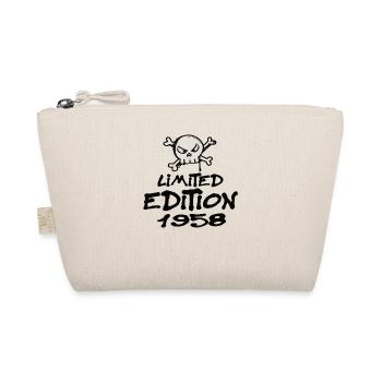 Limited Edition 1958 Birthday Born 1958 - Organic Pouch - nature - Front