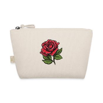 Rose Flower Love - Organic Pouch - nature - Front