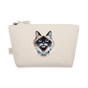Ragdoll Katze Ragdollkatze Cat Süße Ragdoll Katzen - Bio-Täschchen - Natur - Vorne
