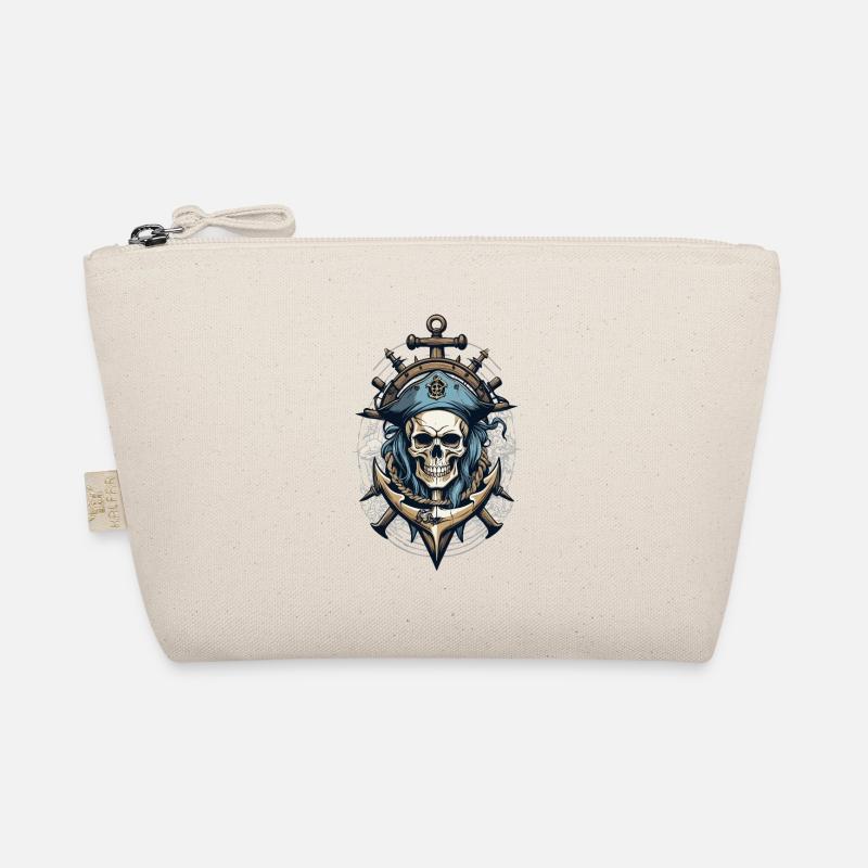 Pirate Flags Skull Jolly Roger Pirate Costume Organic Pouch
