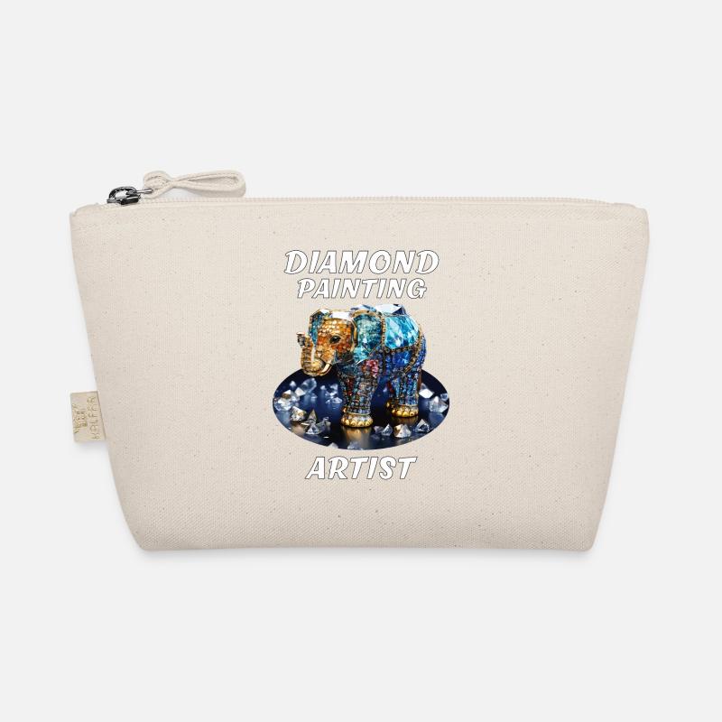 DIAMOND ELEPHANT DIAMOND PAINTING ARTIST Organic Pouch
