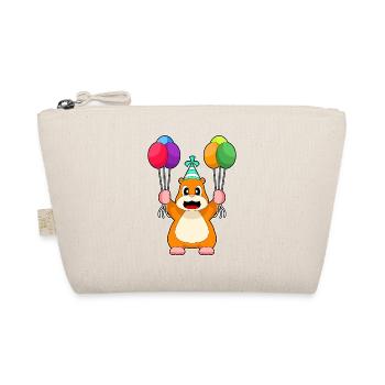 Hamster Birthday Balloon - Organic Pouch - nature - Front