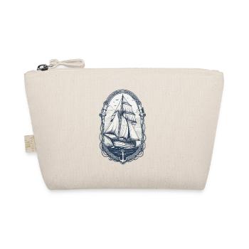 Elegante Segelschiff Abenteuer Motiv - Bio-Täschchen - Natur - Vorne