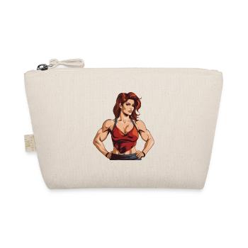 Woman Muscles Workout Gym - Organic Pouch - nature - Front