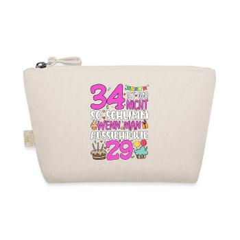 34th birthday women 34 is not so bad - Organic Pouch - nature - Front