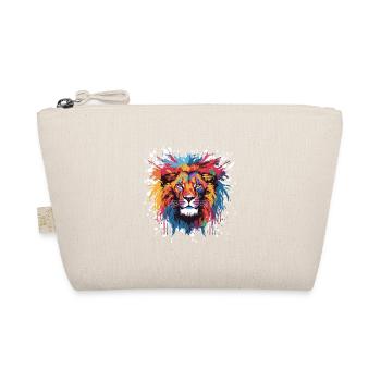 Lion Head Portrait Pop Art - Organic Pouch - nature - Front