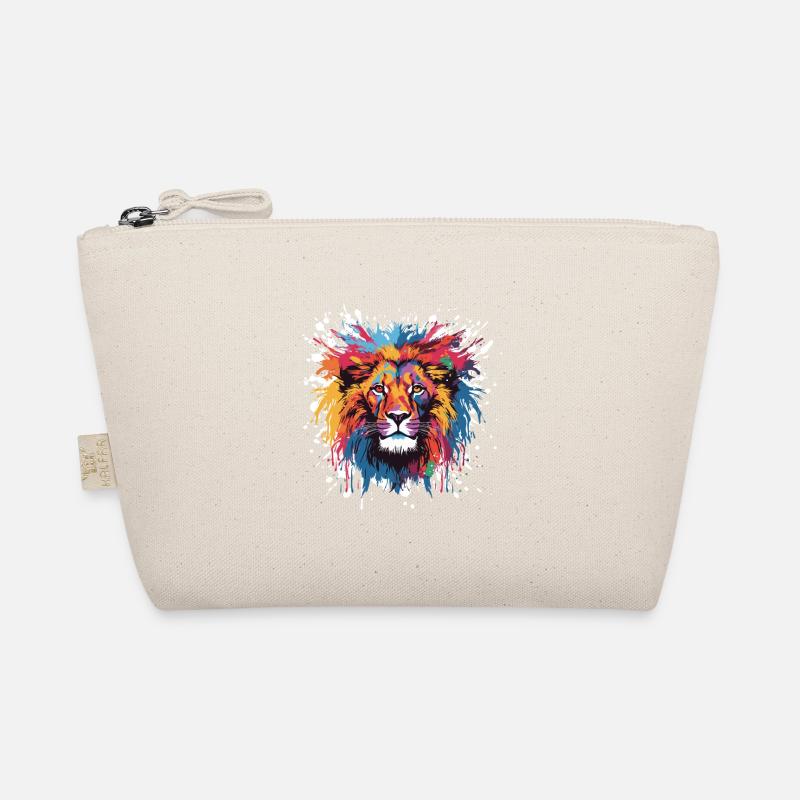 Portrait Tête De Lion Pop Art Trousse biologique