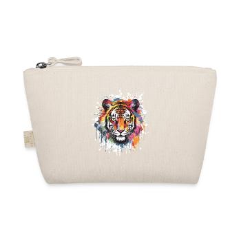 Tiger Head Portrait Pop Art - Organic Pouch - nature - Front