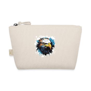 Eagle Head Portrait Pop Art - Organic Pouch - nature - Front