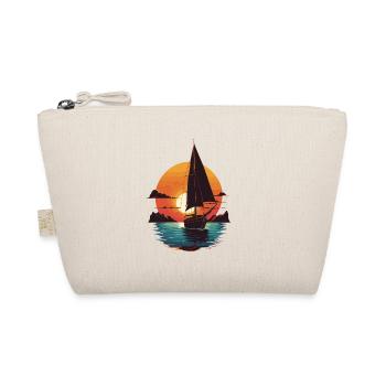 Sailing Adventure Sunset Sea - Organic Pouch - nature - Front