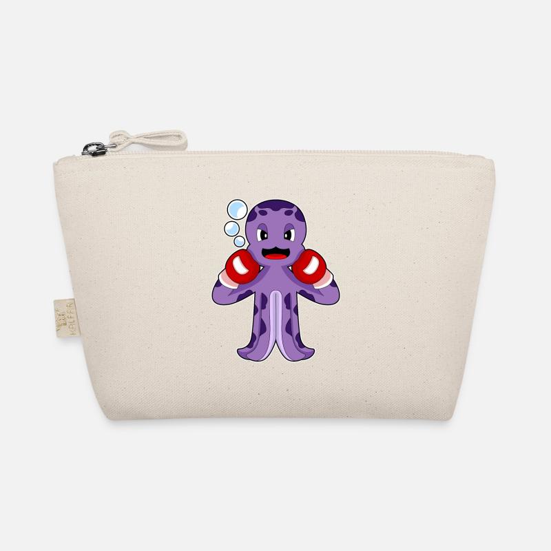 Krake Boxer Boxhandschuhe Boxen Bio-Täschchen