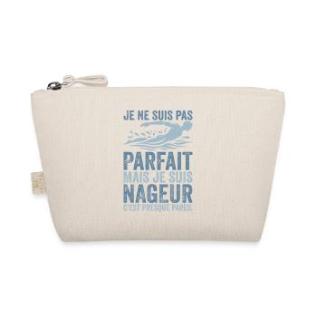 Swimmer | I'm not perfect, I'm a swimmer - Organic Pouch - nature - Front