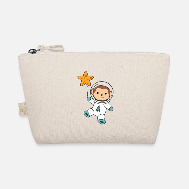 Cute Space Monkey Astronauts Universe Organic Pouch