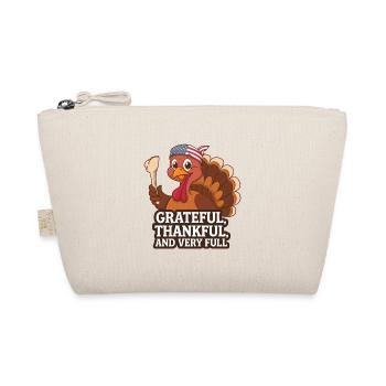 Lustiger Thanksgiving Truthahn - Bio-Täschchen - Natur - Vorne