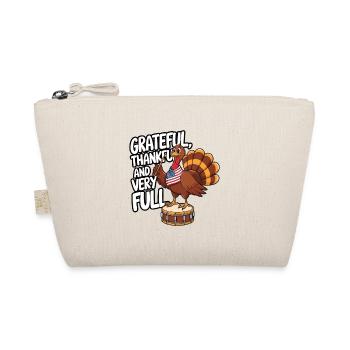 Lustiger Thanksgiving Truthahn - Bio-Täschchen - Natur - Vorne