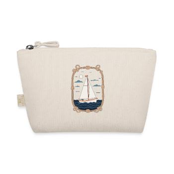 Sailboat Adventure By The Sea Night - Organic Pouch - nature - Front