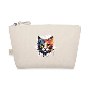 Chat Symbole Tête Portrait Pop Art - Trousse biologique - nature - Devant