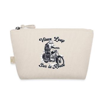 Old Wolf Biker On The Road - Biker - Organic Pouch - nature - Front