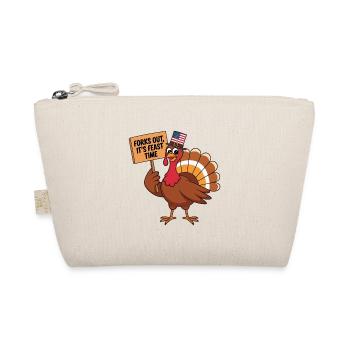 Lustiger Thanksgiving Truthahn - Bio-Täschchen - Natur - Vorne