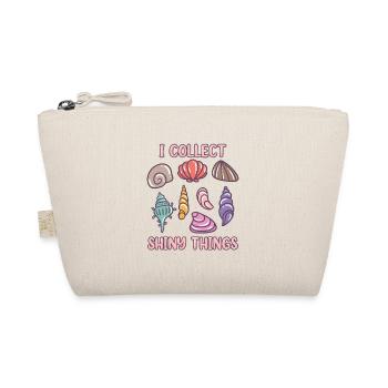 I Collect Shiny Things Bivalvia Shell Seashell - Organic Pouch - nature - Front