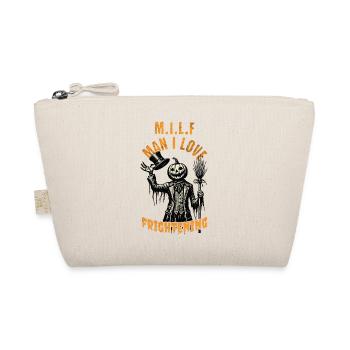 Halloween Pumpkin Head M.I.L.F Man I Love - Organic Pouch - nature - Front