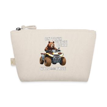 QUAD ON TOUR WITH THE BEAR WILD AND FREE - Bio-Täschchen - Natur - Vorne