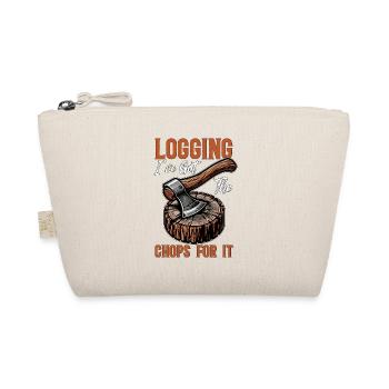Logging I've Got The Chops For It Tree Surgeon - Organic Pouch - nature - Front