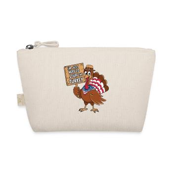 Lustiger Thanksgiving Truthahn - Bio-Täschchen - Natur - Vorne