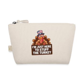Lustiger Thanksgiving Truthahn - Bio-Täschchen - Natur - Vorne