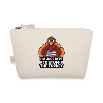 Lustiger Thanksgiving Truthahn - Bio-Täschchen - Natur - Vorne