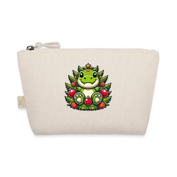 Mignon T-Rex Arbre de Noël Père Noël Dino - Trousse biologique - nature - Devant