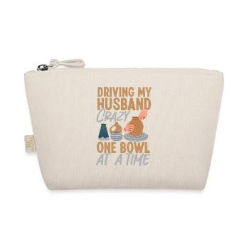 Pottery Ceramics Artist Husband - Organic Pouch - nature - Front